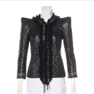 Balmain Quilted Chain Jacket Medium